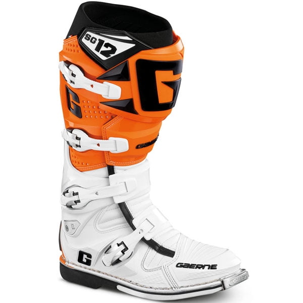 Gaerne SG12 Motocross Boots Gray/Orange Front Plate Set 8 9 10 11 12 13 14 